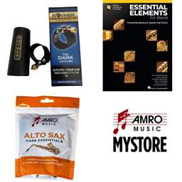 School Rental Night Mendenhall Jr. Beginner Alto Sax Pack w/ Book