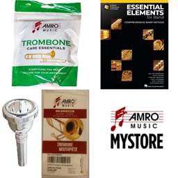 School Rental Night Mendenhall Jr. Beginner Trombone Pack w/ Book