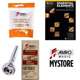 School Rental Night Mendenhall Jr. Beginner Trumpet Pack w/ Book