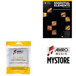 School Rental Night Mendenhall Jr. Beginner Flute Pack w/ Book