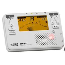 Korg TM-70T White Tuner Metronome Combo