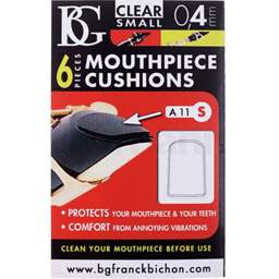 BG Hard Clear Small Mouthpiece Patch 6 Pack