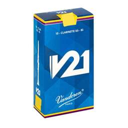 Vandoren #3.5 V21 Bb Clairnet Unfiled Reed 10 Pack