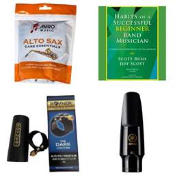 School Rental Night Brandon Middle Alto Sax Beginner Pack w/ Book