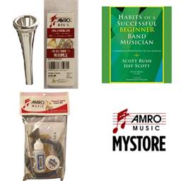 School Rental Night Brandon Middle French Horn Beginner Pack w/ Book