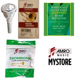 School Rental Night Brandon Middle Trombone Beginner Pack w/ Book