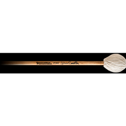 Innovative Percussion IP1003 Hard White Yarn Casella Marching Marimba Mallets with Birch Handles