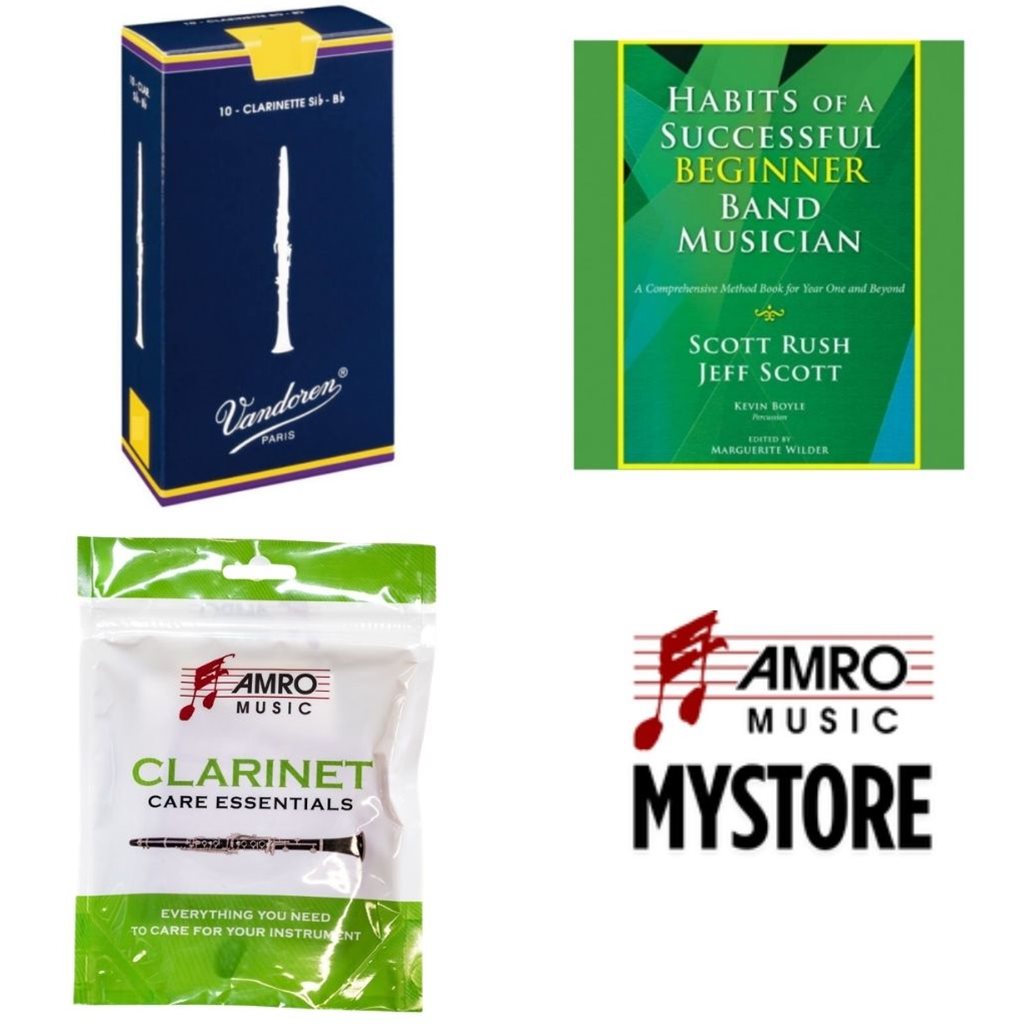 School Rental Night Richland Upper Elementary Beginner Clarinet Pack w/ Book