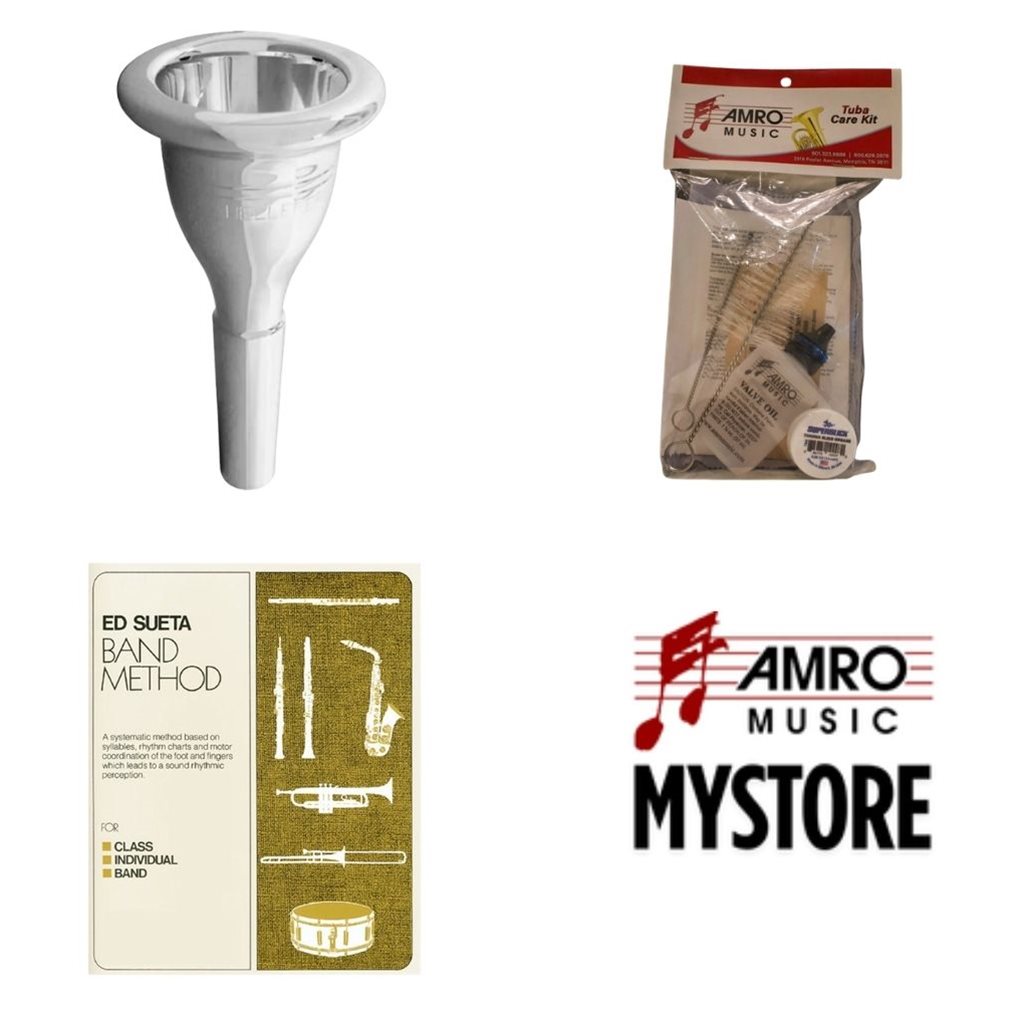 School Rental Night Wesson Beginner Tuba Pack w/ Book