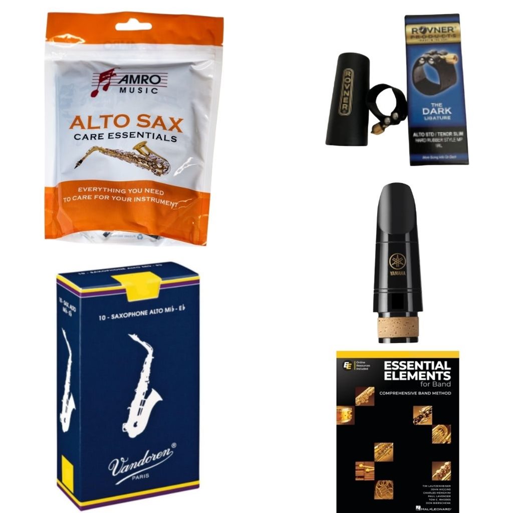School Rental Night Florence Beginner Alto Sax Pack w/ Book