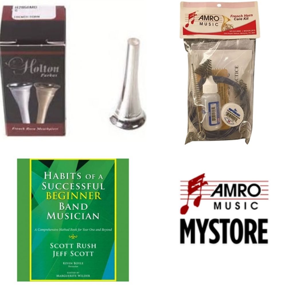 School Rental Night Raymond Elementary Beginner French Horn Pack w/ Book