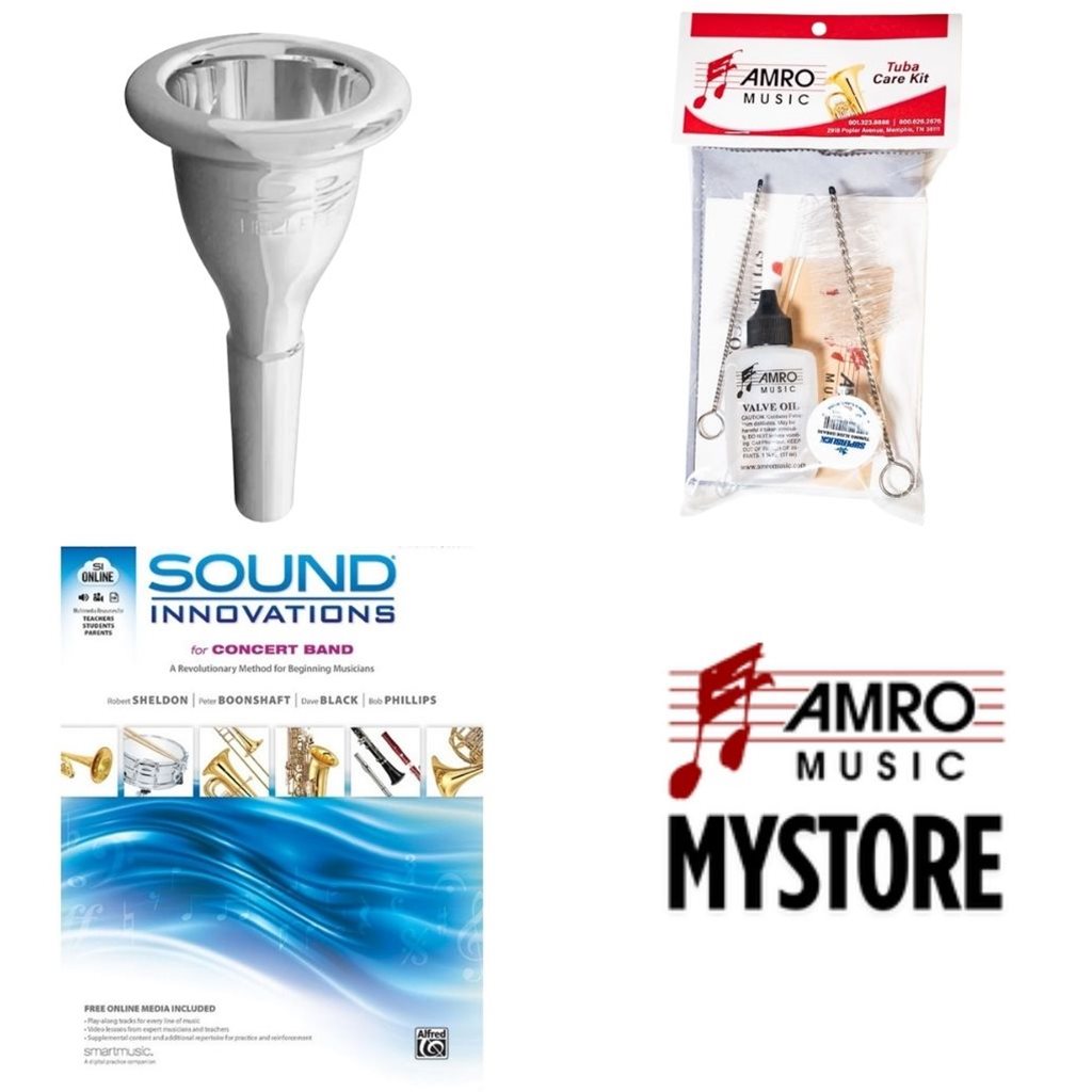 School Rental Night Lawrence County Beginner Tuba Pack w/ Book