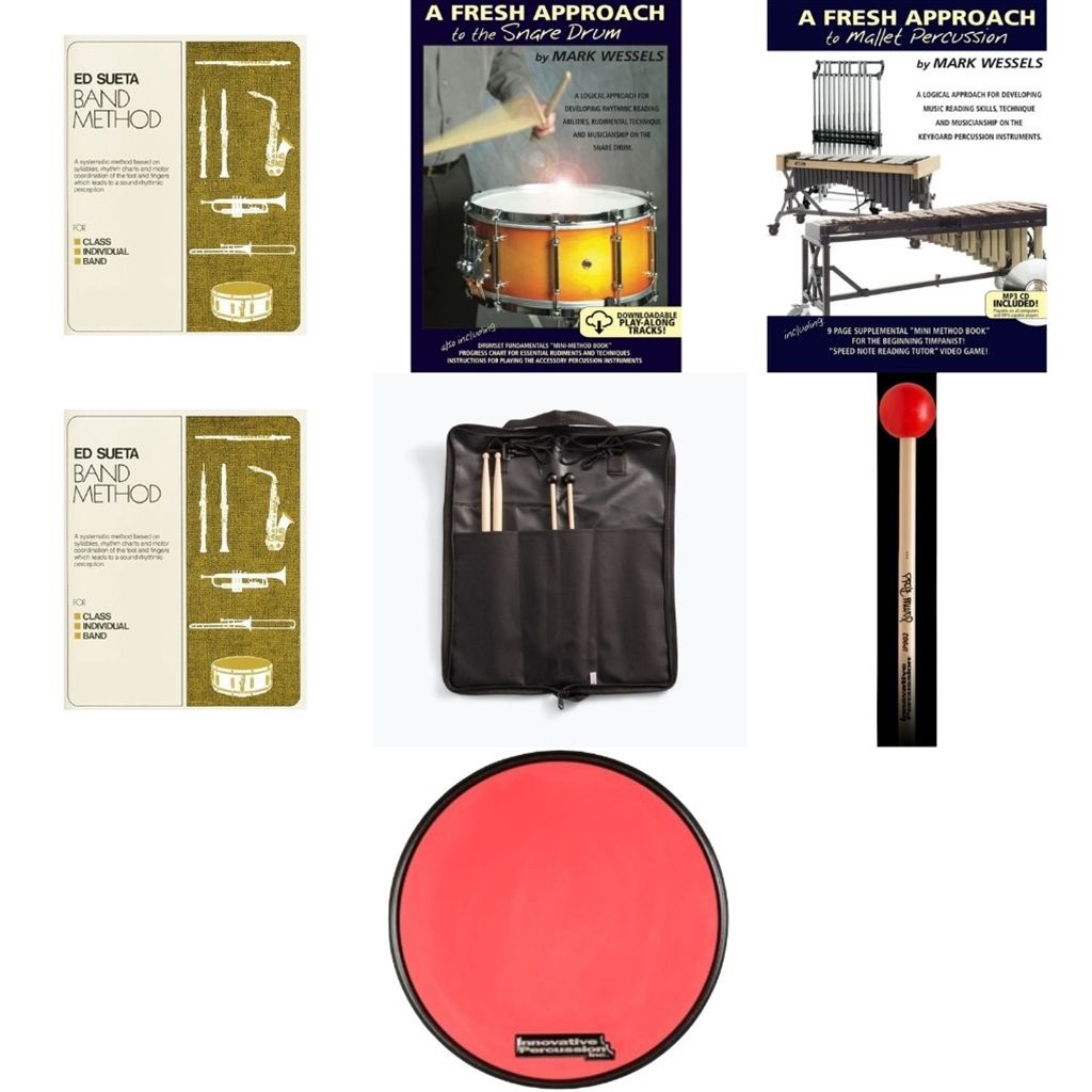 School Rental Night Alexander Jr. High Beginner Percussion Pack w/ Book