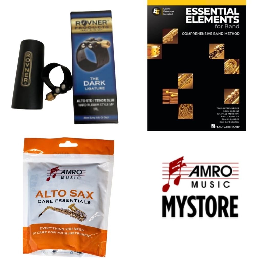 School Rental Night Mendenhall Jr. Beginner Alto Sax Pack w/ Book