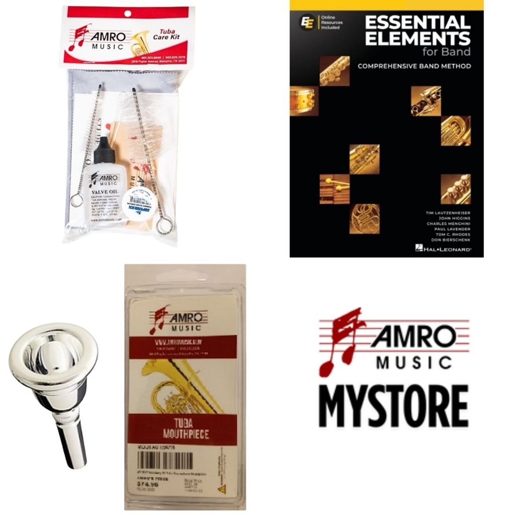 School Rental Night Mendenhall Jr. Beginner Tuba Pack w/ Book