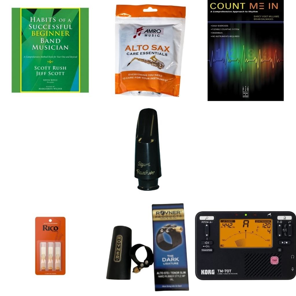 School Rental Night Pass Christian Middle Required Alto Sax Supplies