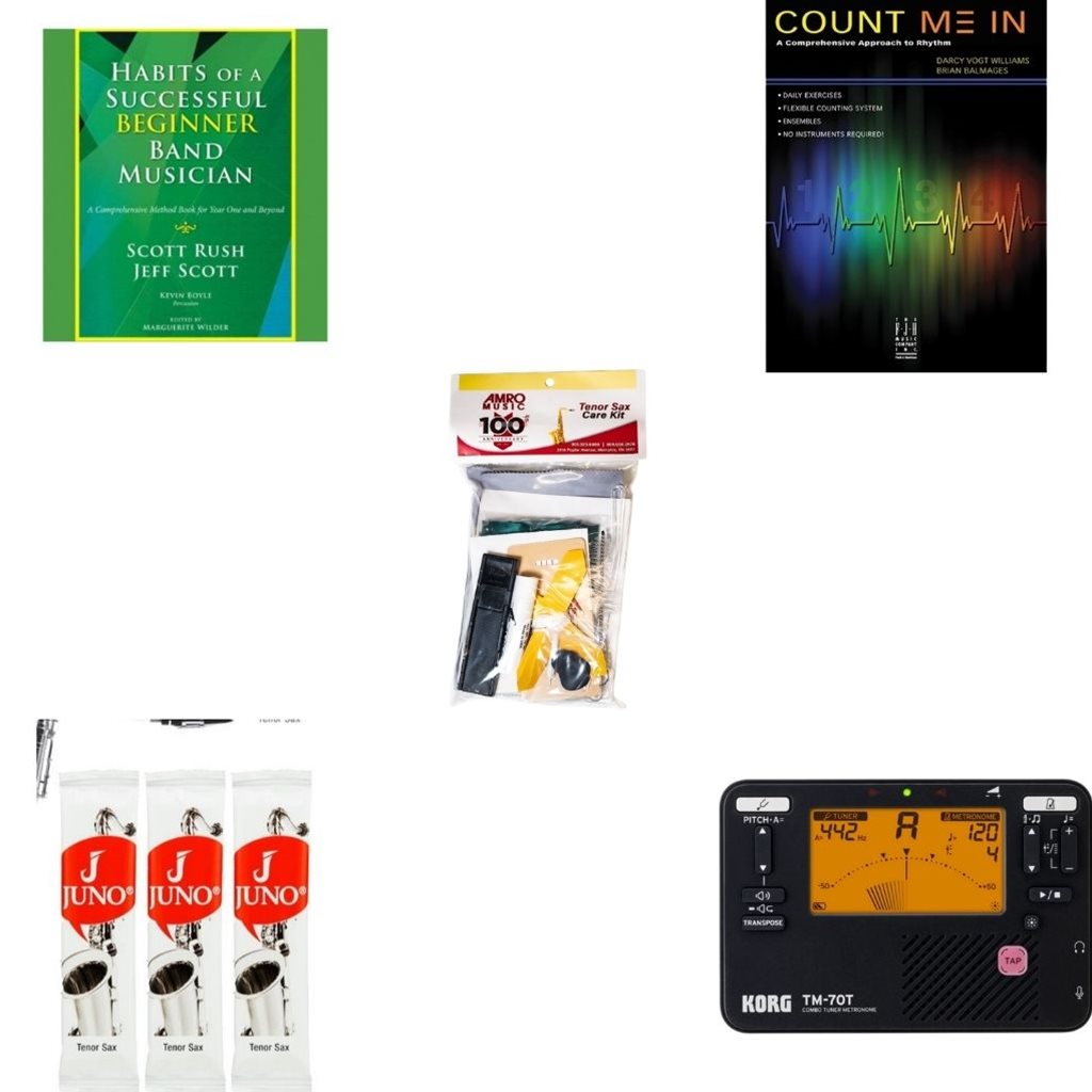 School Rental Night Pass Christian Middle Required Tenor Sax Supplies