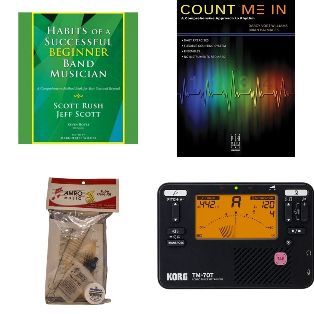 School Rental Night Pass Christian Middle Required Tuba Supplies