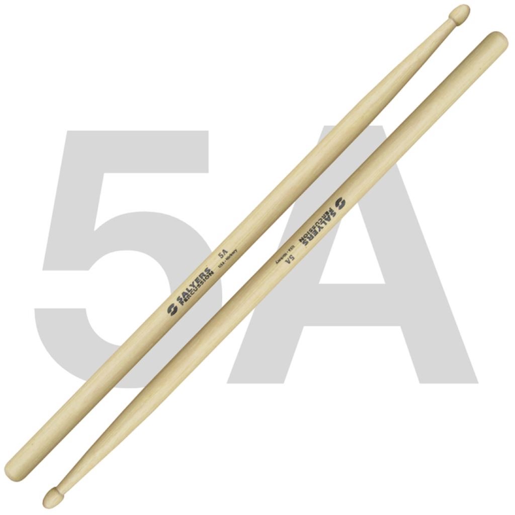 Salyers 5A Hickory Drum Set Sticks