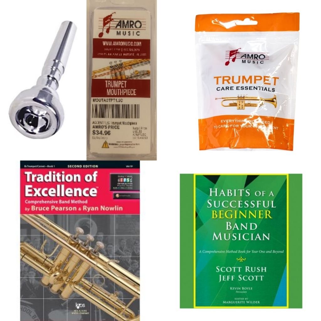 School Rental Night Bayou View Required Trumpet Supplies