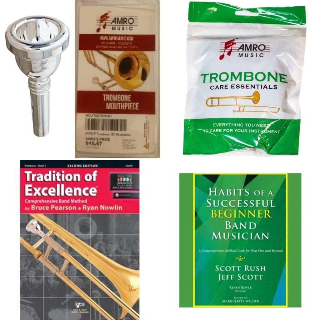 School Rental Night Bayou View Required Trombone Supplies