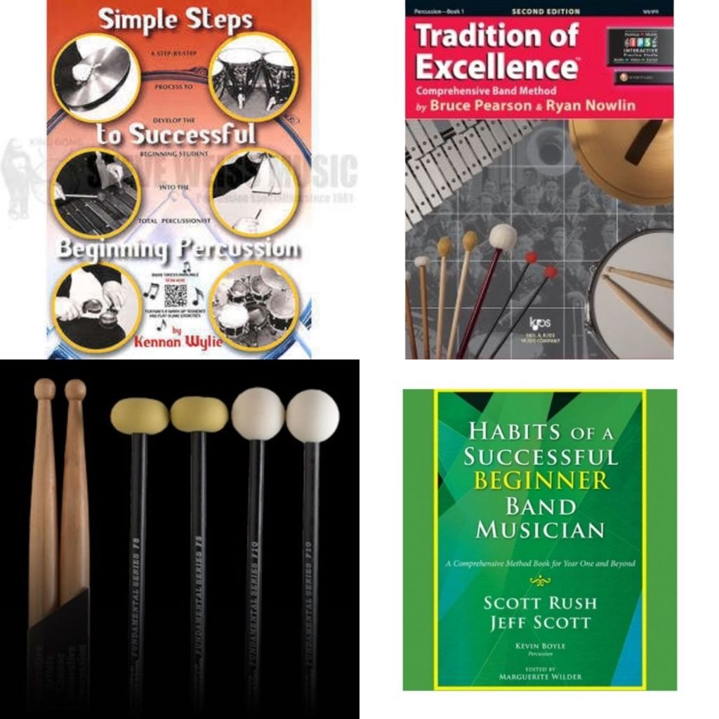 School Rental Night Bayou View Required Percussion Supplies