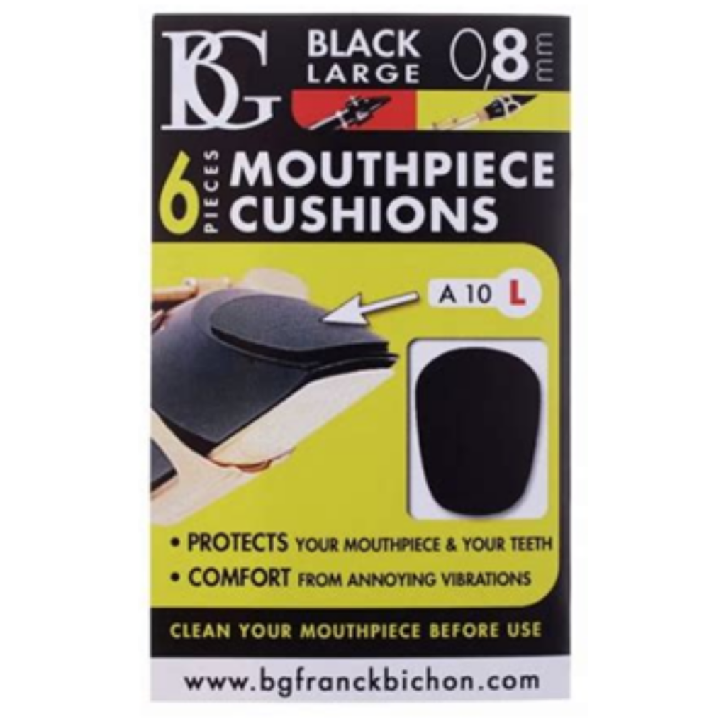 BG Soft Black Large Mouthpiece Patch 6 Pack