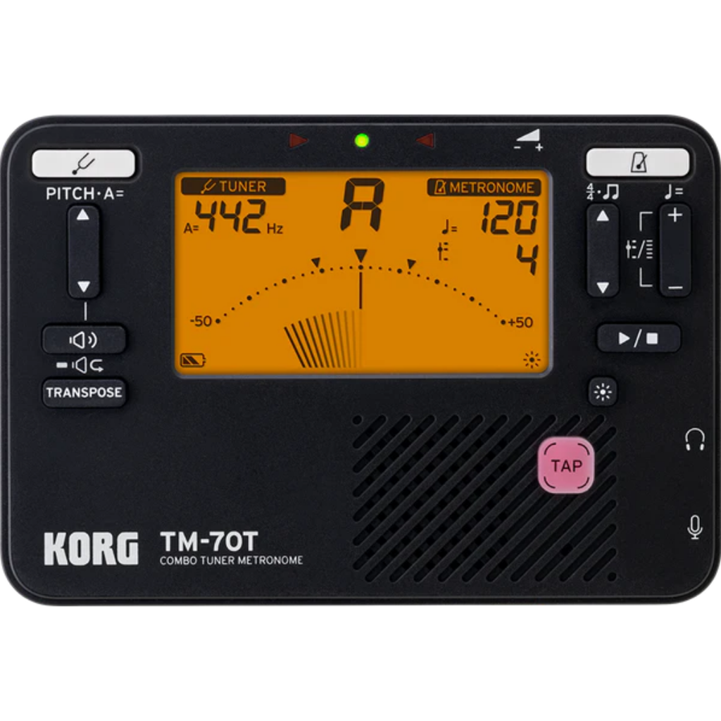 Korg TM-70T Black Tuner Metronome