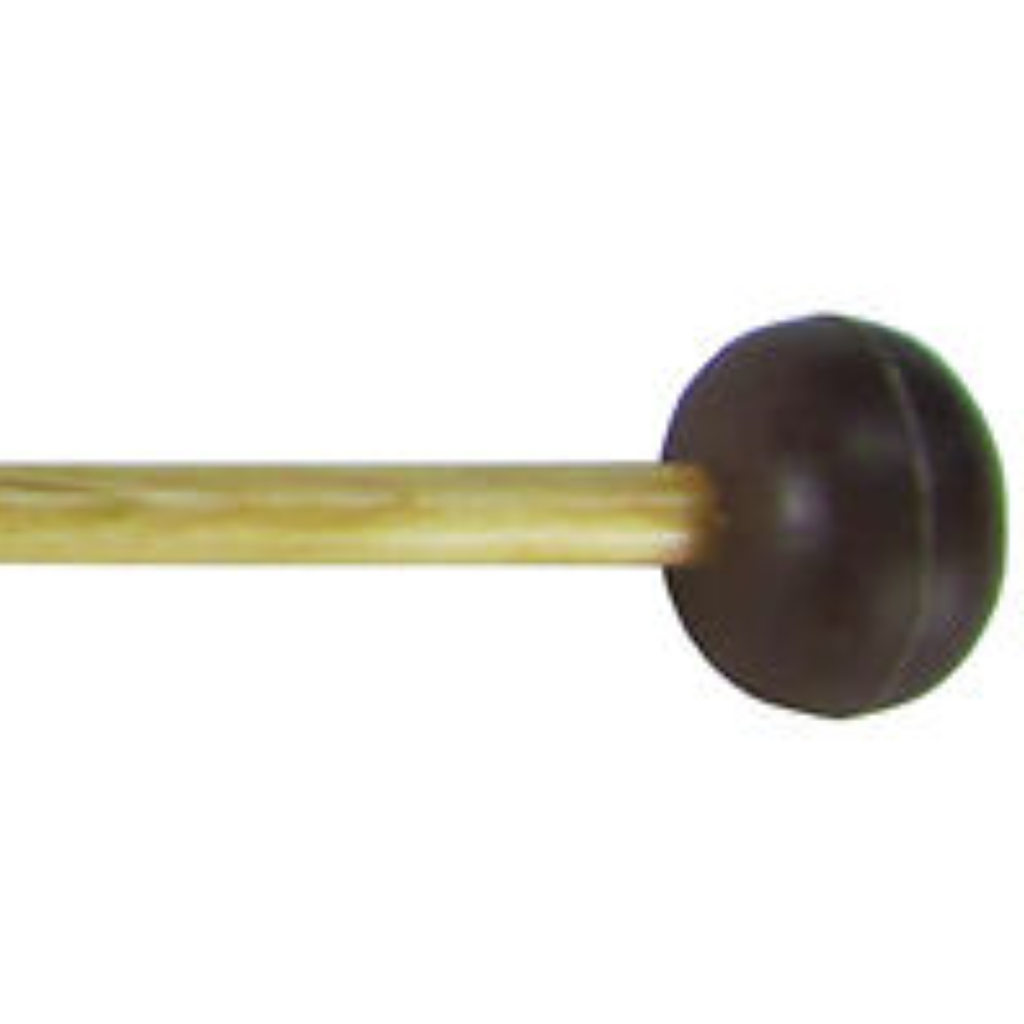 Salyers E60 Medium Brown Rubber Marimba or Bell Mallets with Birch Handles