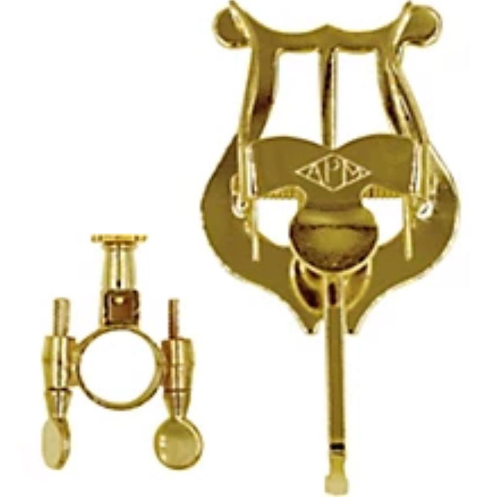 AMRO Lacquer Bach Style trumpet Clamp on Lyre