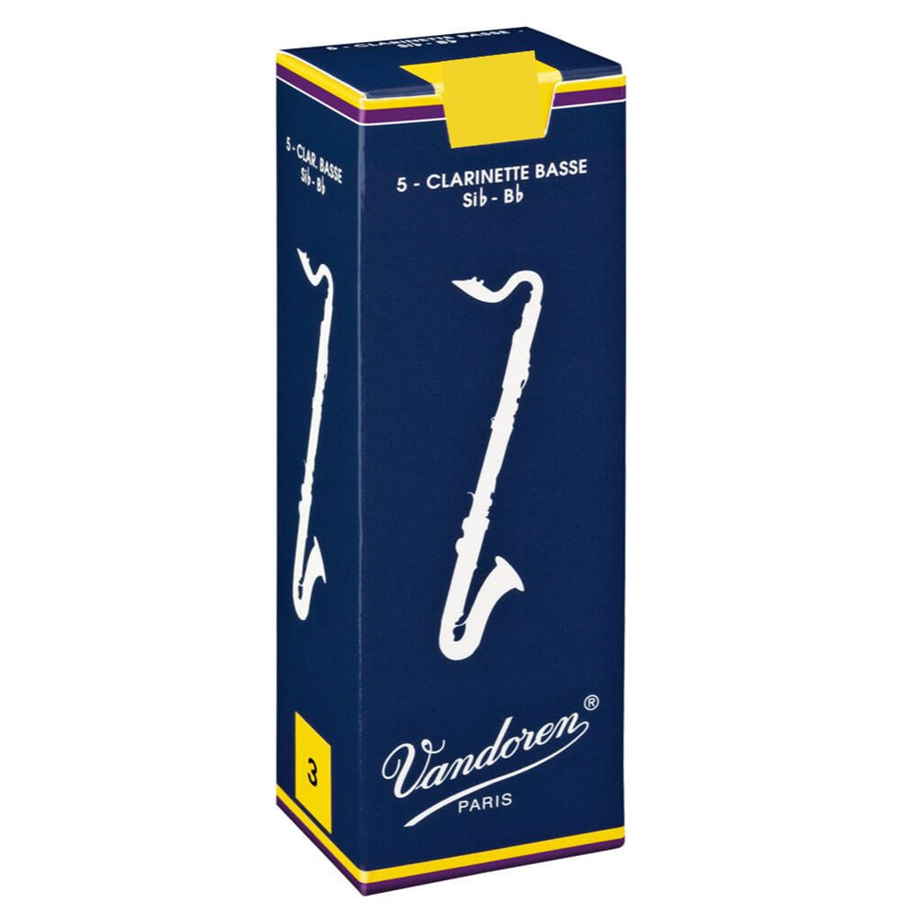 Vandoren  VANDOREN #3 Bass Clarinet Filed Reed 5 Pack    CR123