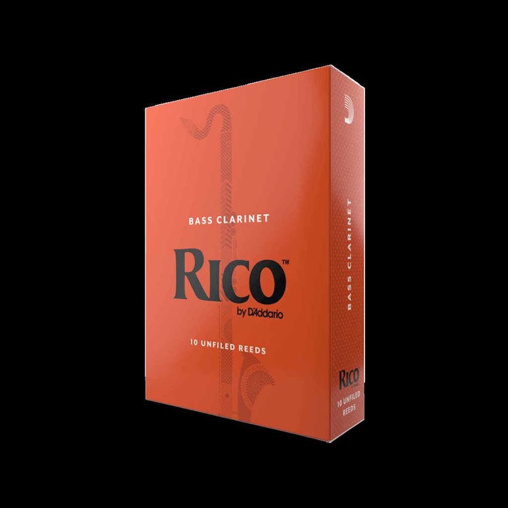 D'Addario  RICO #2.5 Bass Clarinet Unfiled Reed 10 Pack     REA1025