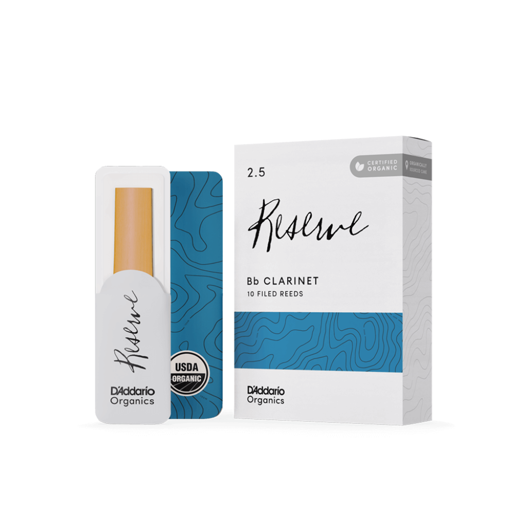 Daddario #2.5 Organic Reserve Bb Clarinet Reeds 10 Pack