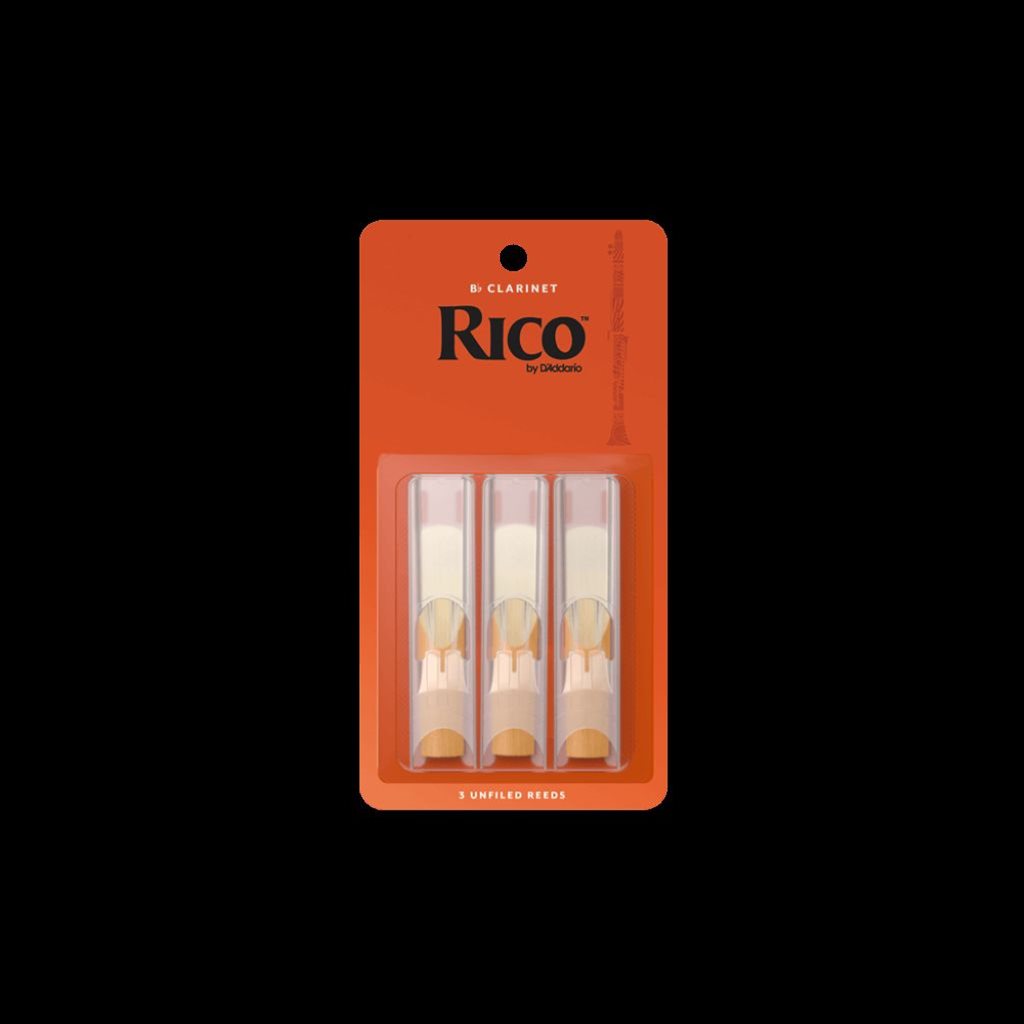 Rico #2.5 Bb Clarinet Unfiled Reed 3 Pack