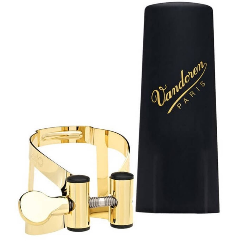 Vandoren M|O Alto Sax Gold Ligature with Plastic Cap