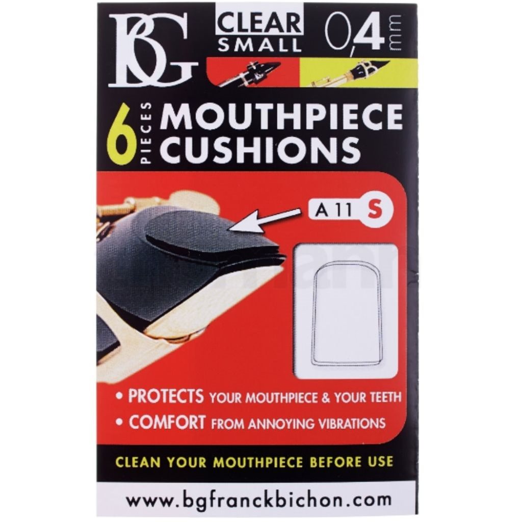 BG Hard Clear Small Mouthpiece Patch 6 Pack