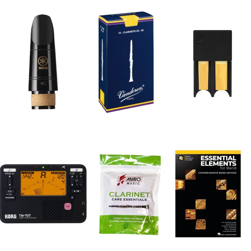 School Rental Night Germantown Middle MS Beginner Clarinet Pack w/ Book
