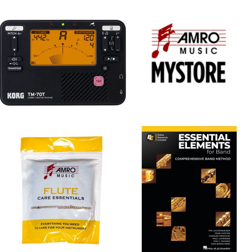 School Rental Night Germantown Middle MS Beginner Flute Pack w/ Book