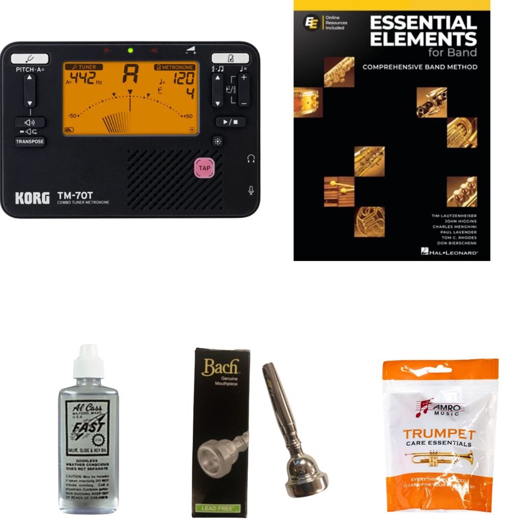 School Rental Night Germantown Middle MS Beginner Trumpet Pack w/ Book