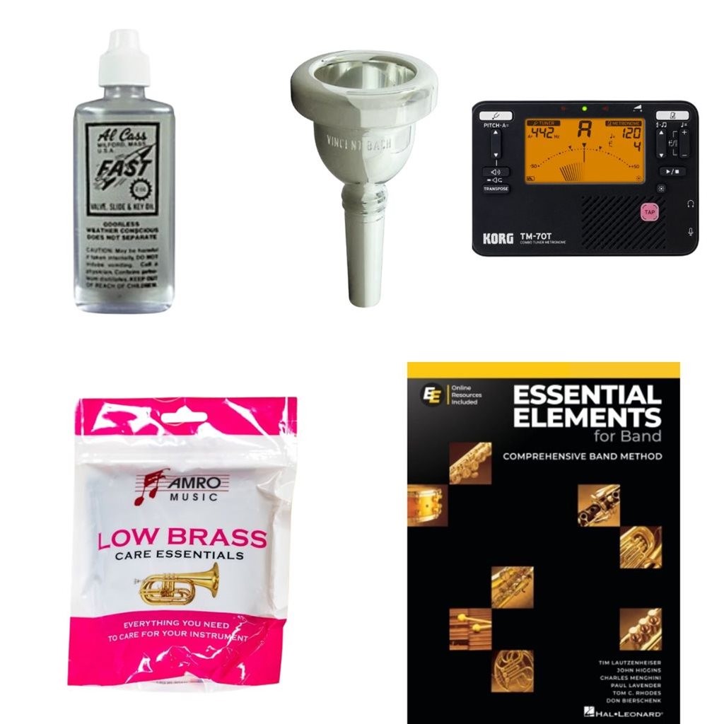 School Rental Night Germantown Middle MS Beginner Euphonium Pack w/ Book