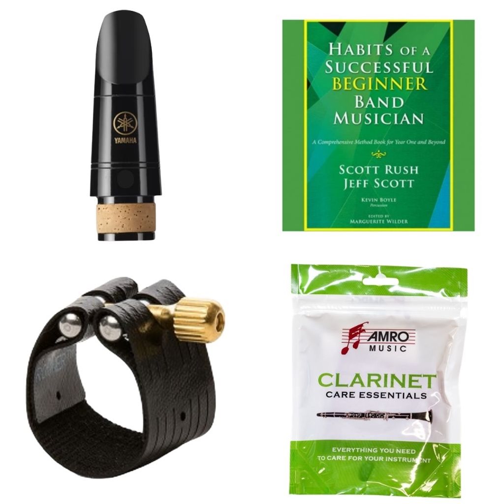 School Rental Night Brandon Middle Clarinet Beginner Pack w/ Book