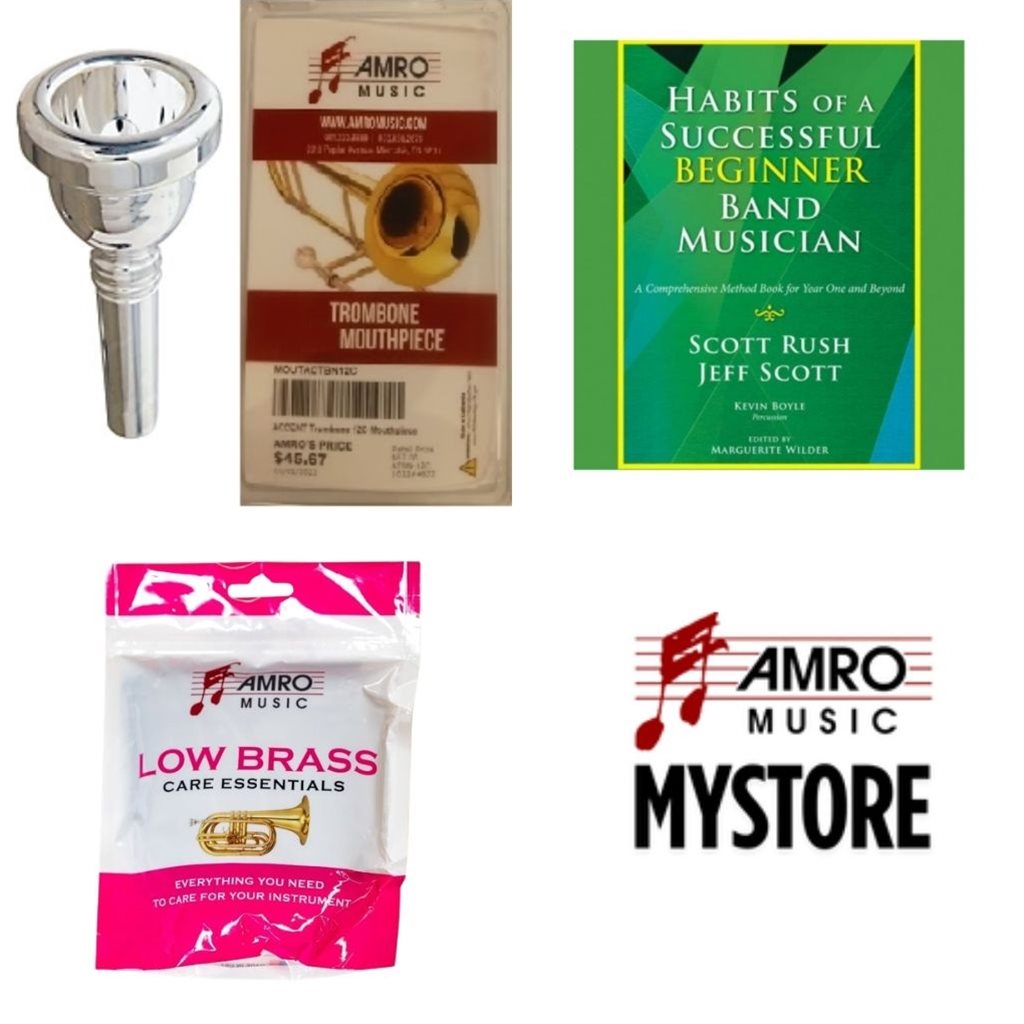 School Rental Night Brandon Middle Euphonium Beginner Pack w/ Book