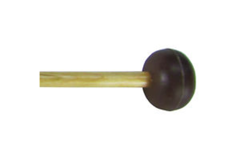 Salyers E60 Medium Brown Rubber Marimba or Bell Mallets with Birch Handles
