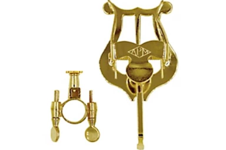 AMRO Lacquer Bach Style trumpet Clamp on Lyre